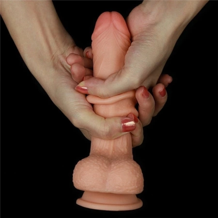 Sliding-Skin Dong - фаллос с подвижной кожей (7 дюймов)